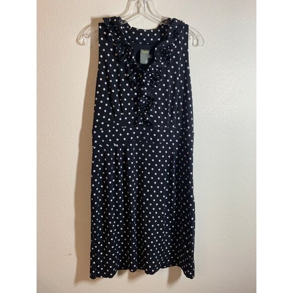 Taylor Dresses & Skirts - Taylor Business Casual Polka Dot Lined Dress Womens Size 14 Black AC9